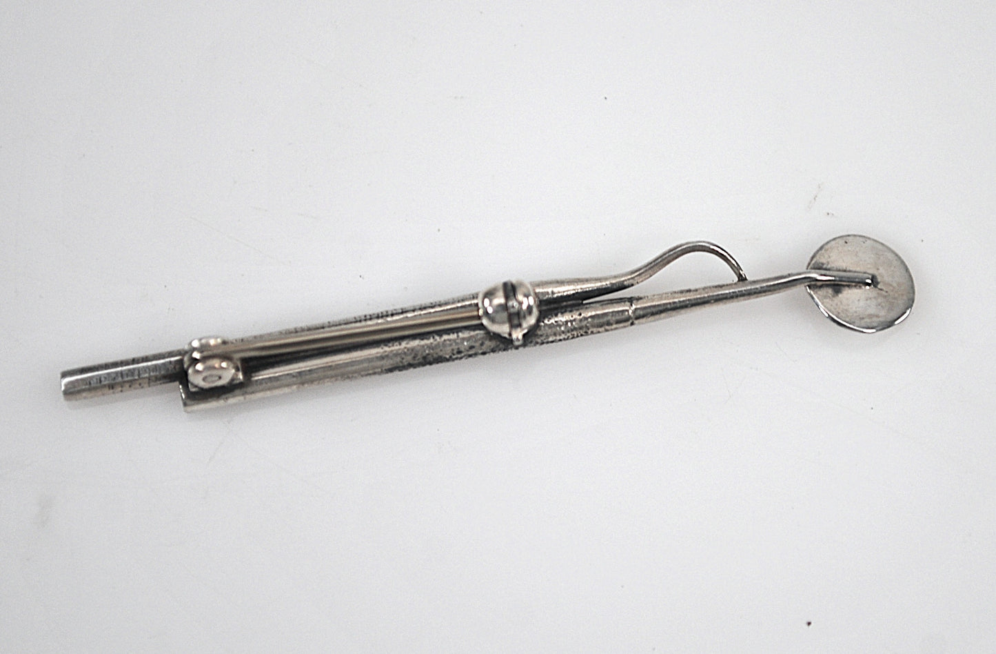 Sterling Silver Dental Instruments Brooch