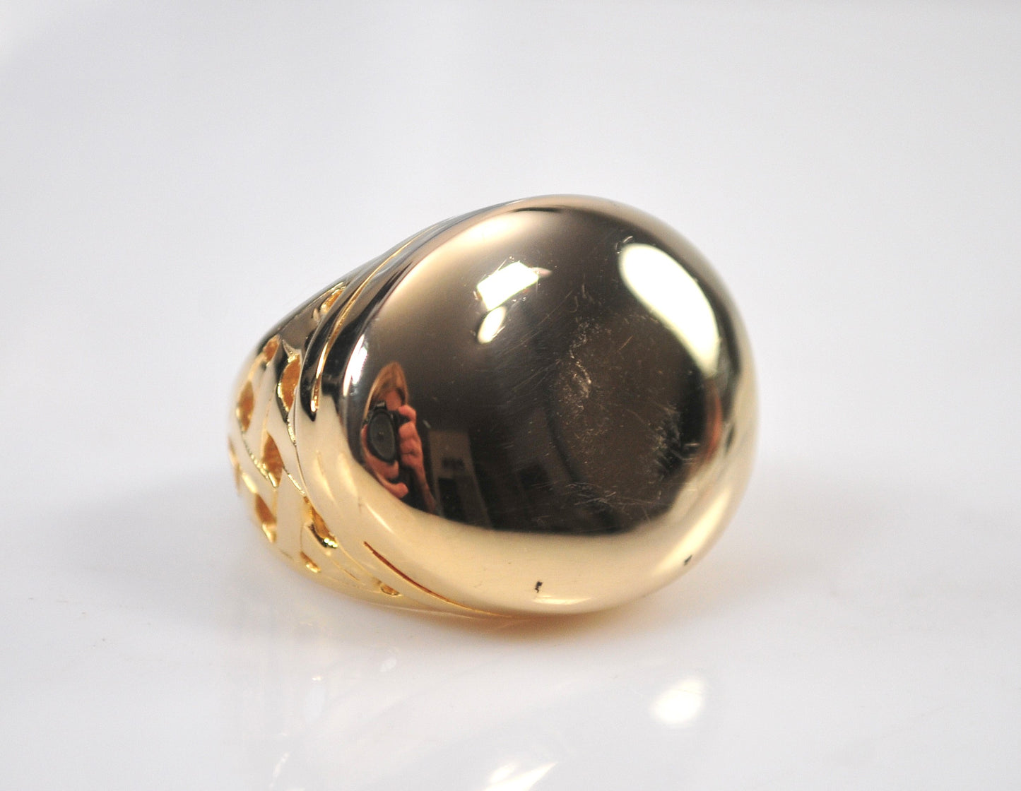 Itaor 925 Italy Gold over Sterling Statement Ring