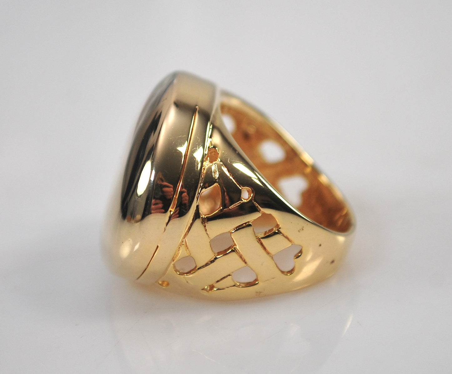 Itaor 925 Italy Gold over Sterling Statement Ring