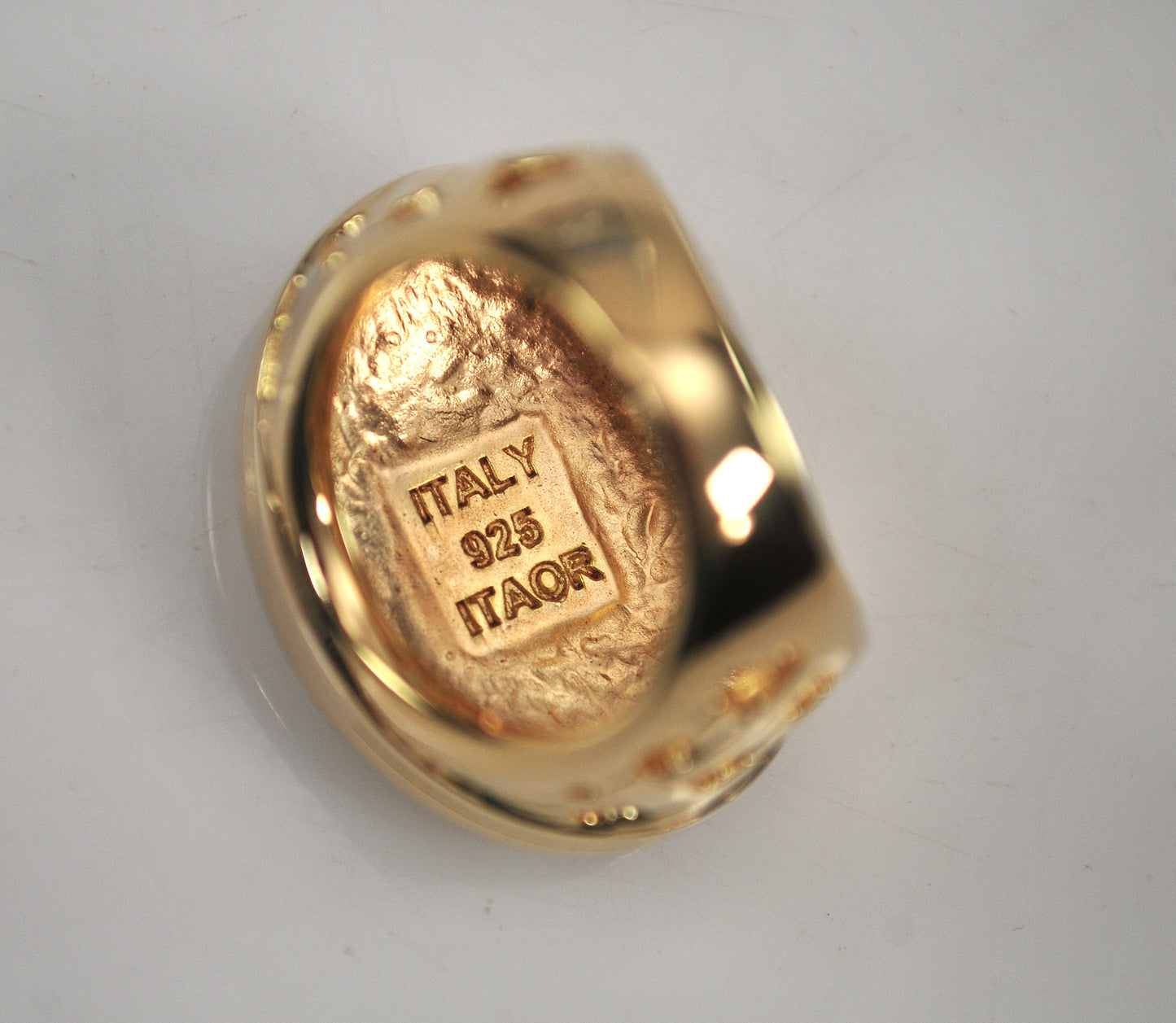 Itaor 925 Italy Gold over Sterling Statement Ring