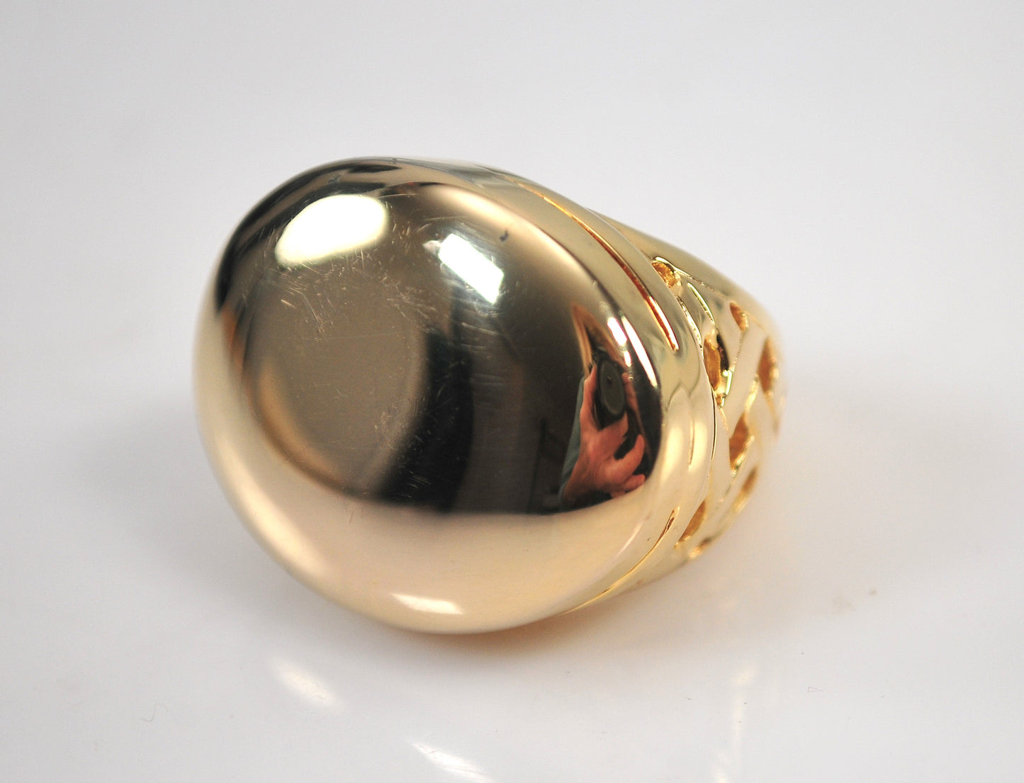 Itaor 925 Italy Gold over Sterling Statement Ring