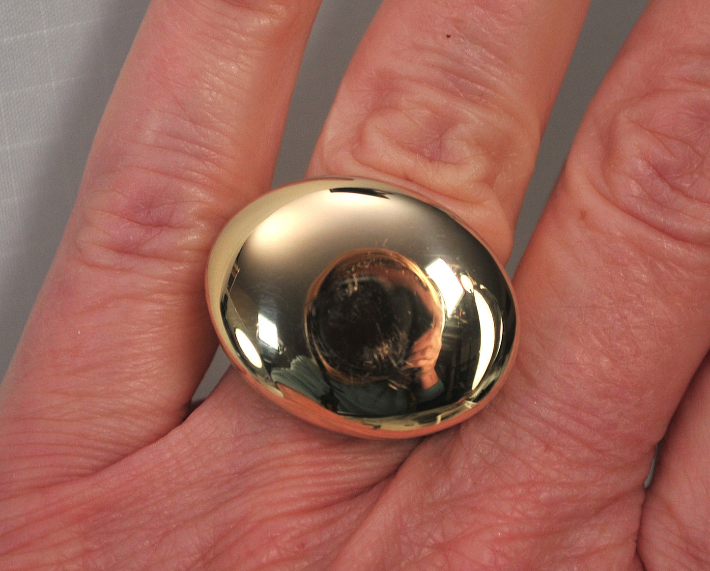 Itaor 925 Italy Gold over Sterling Statement Ring