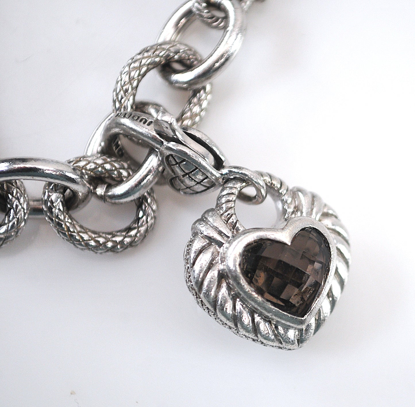 Judith Ripka Sterling Silver Charm Bracelet