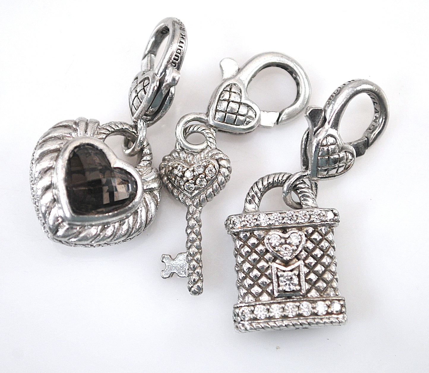 Judith Ripka Sterling Silver Charm Bracelet