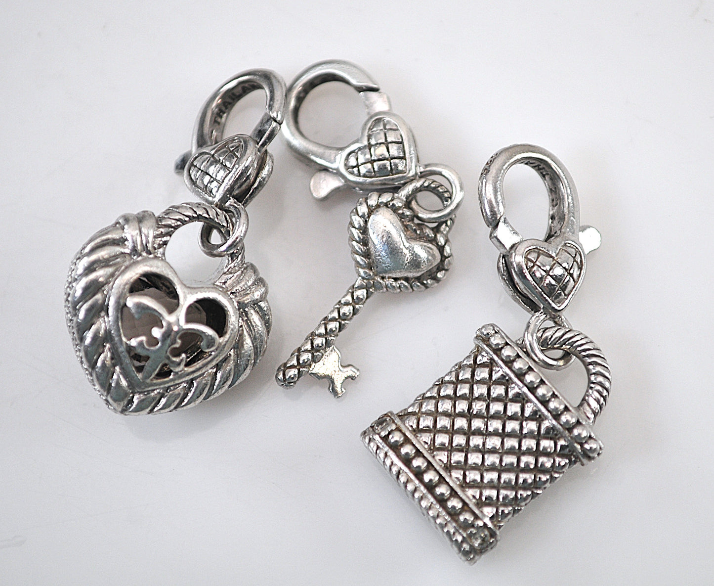 Judith Ripka Sterling Silver Charm Bracelet