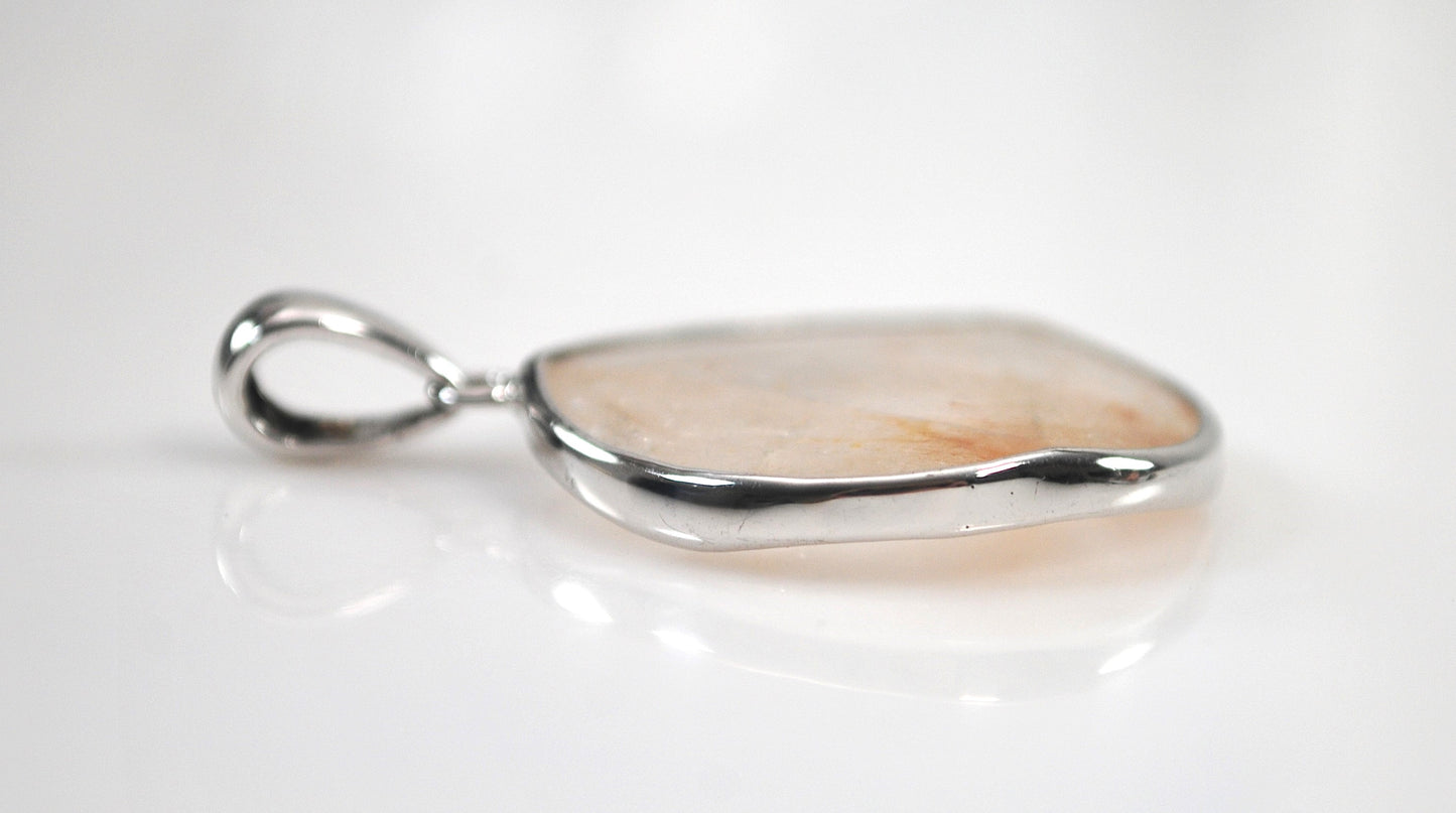 Sterling Silver Rutilated Quartz Pendant