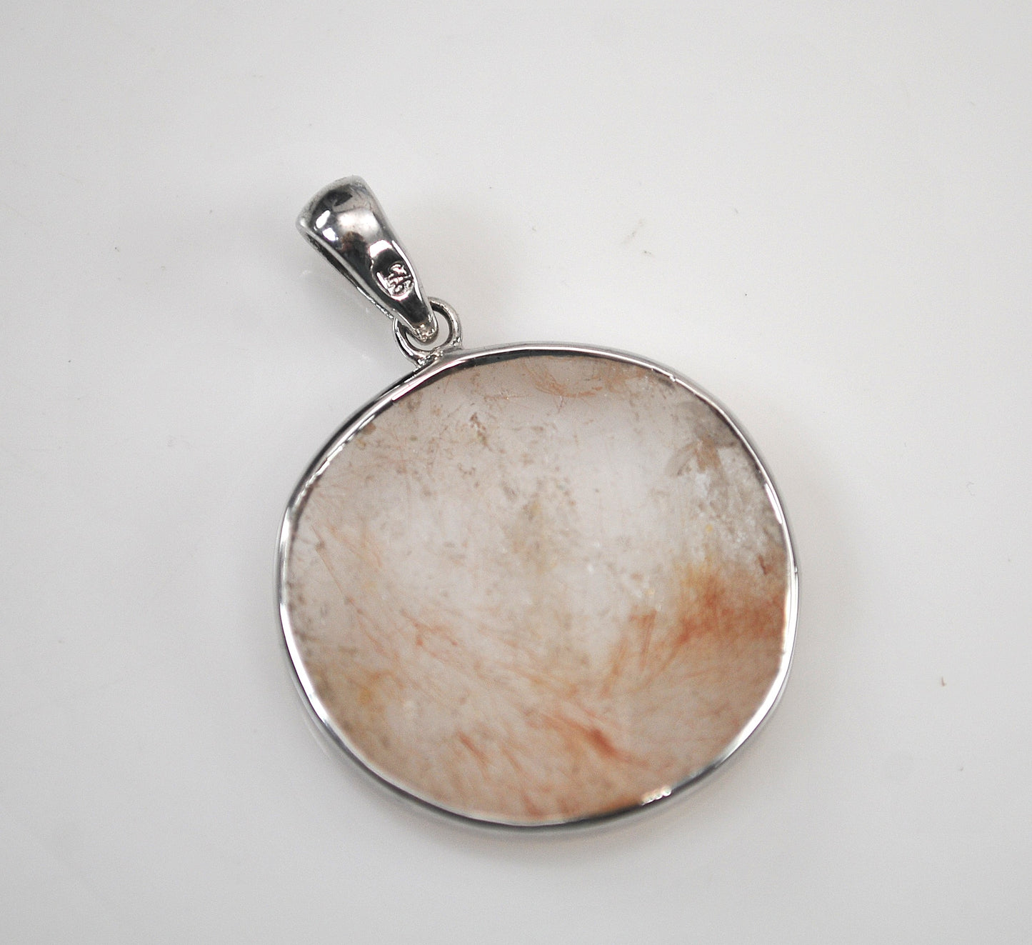 Sterling Silver Rutilated Quartz Pendant