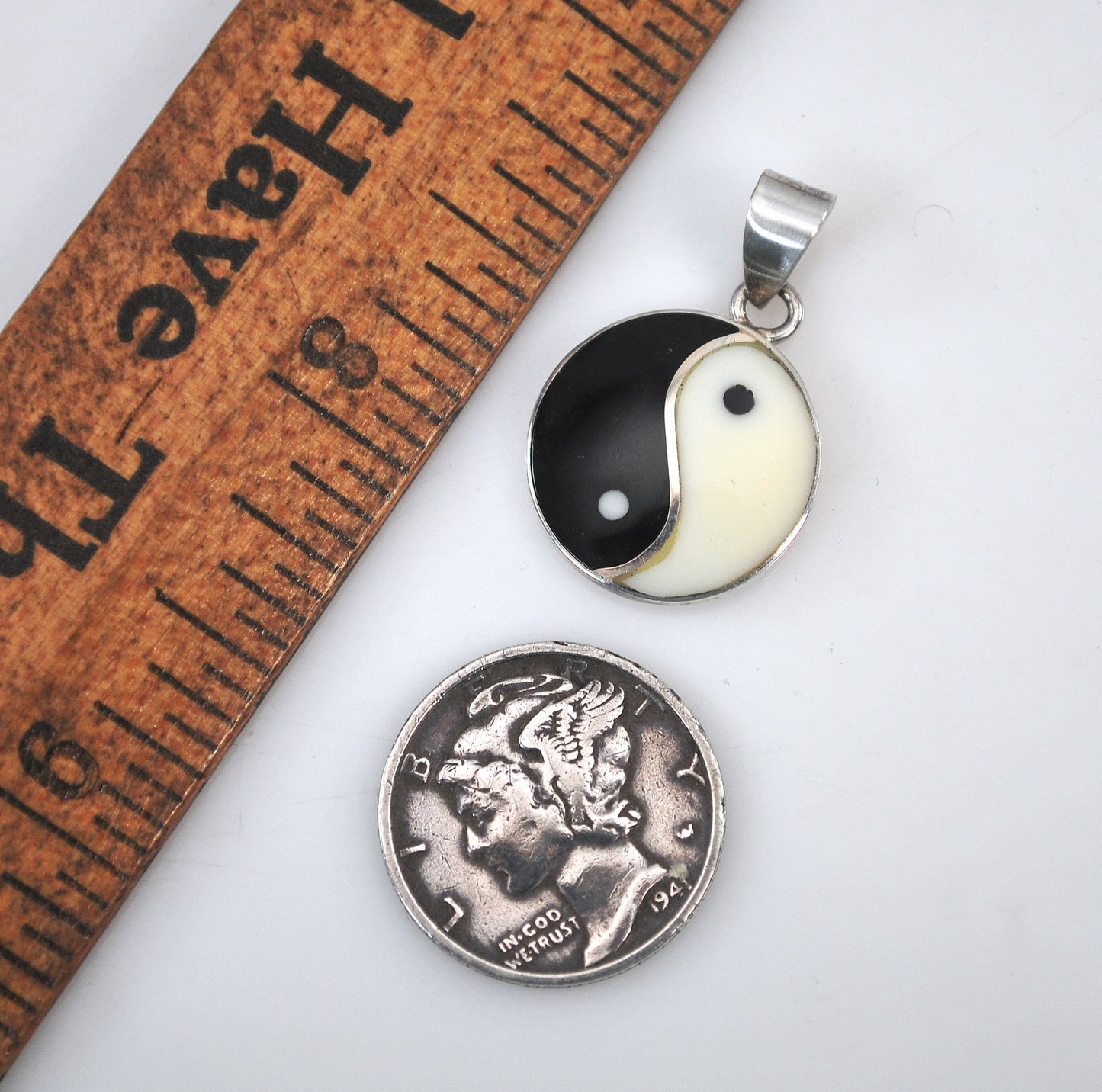 Sterling Silver Yin Yang Pendant