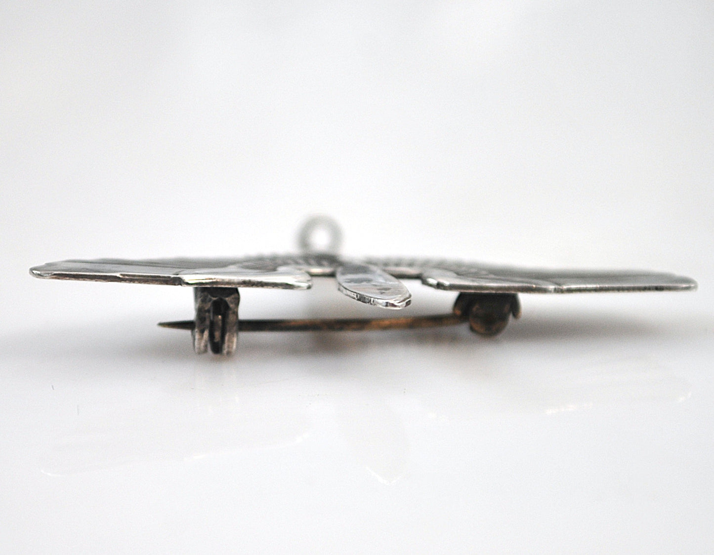 Vintage Sterling Silver WWII Army Air Forces Pilot Wings Propeller Pin