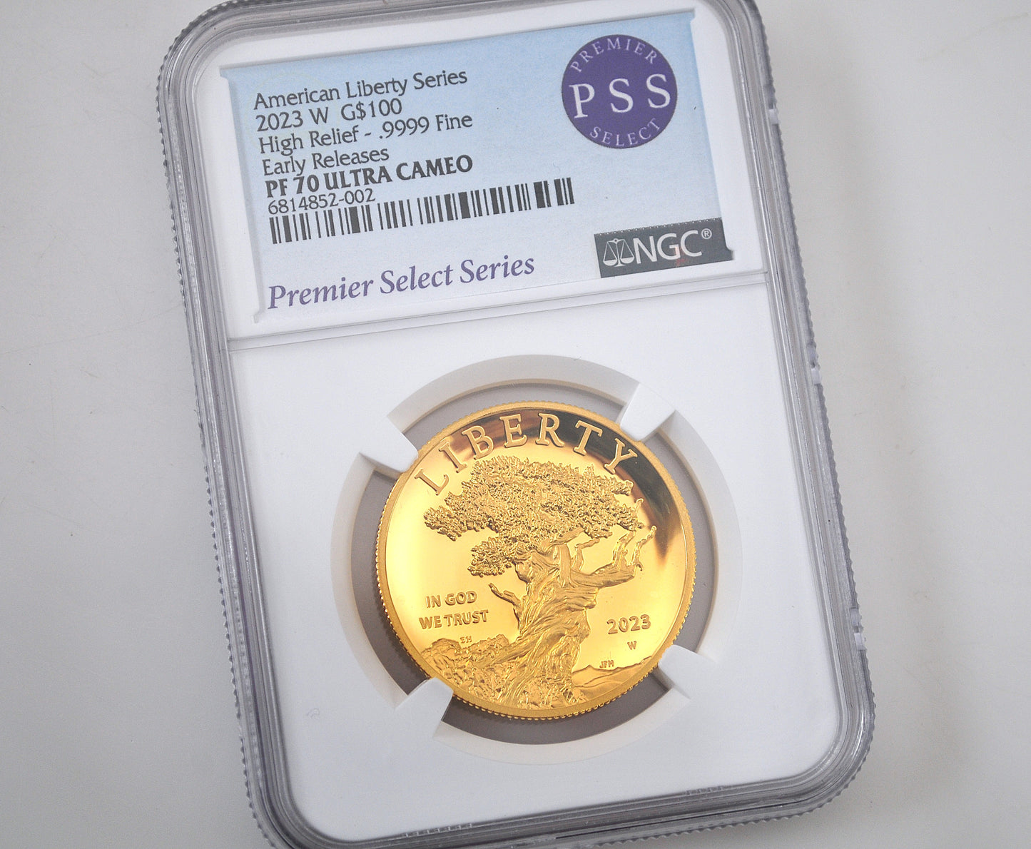 American Liberty Series 1oz Fine Gold High Relief PF70 Coin