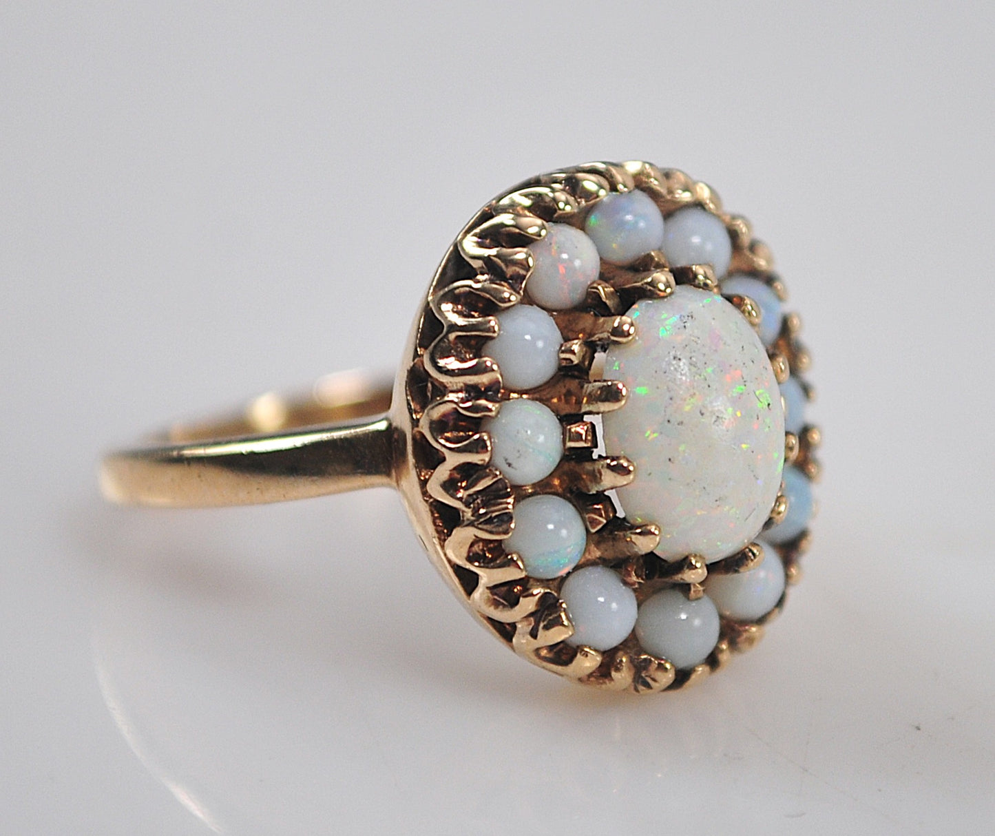 Antique 10K Gold Opal Ring