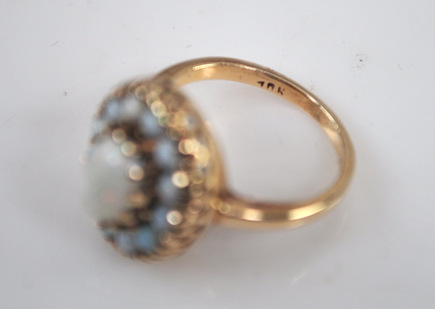 Antique 10K Gold Opal Ring