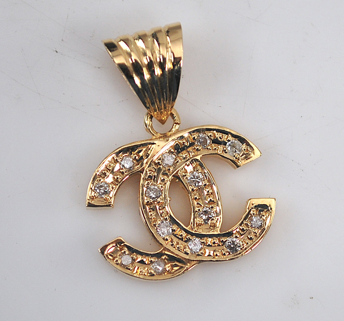 Vintage 14K Gold Diamond Pendant