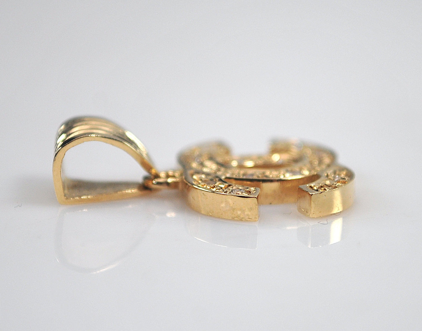 Vintage 14K Gold Diamond Pendant