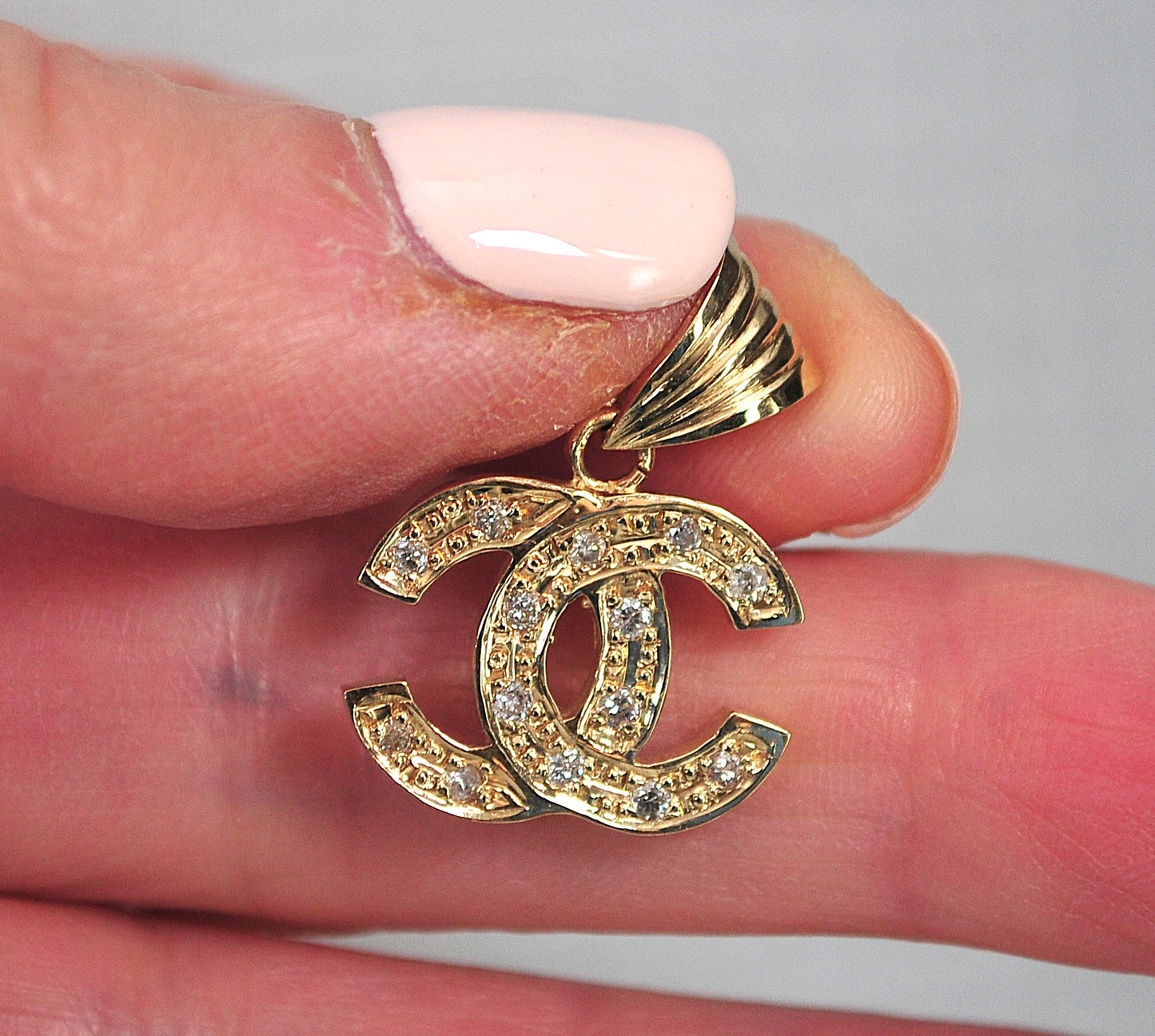 Vintage 14K Gold Diamond Pendant