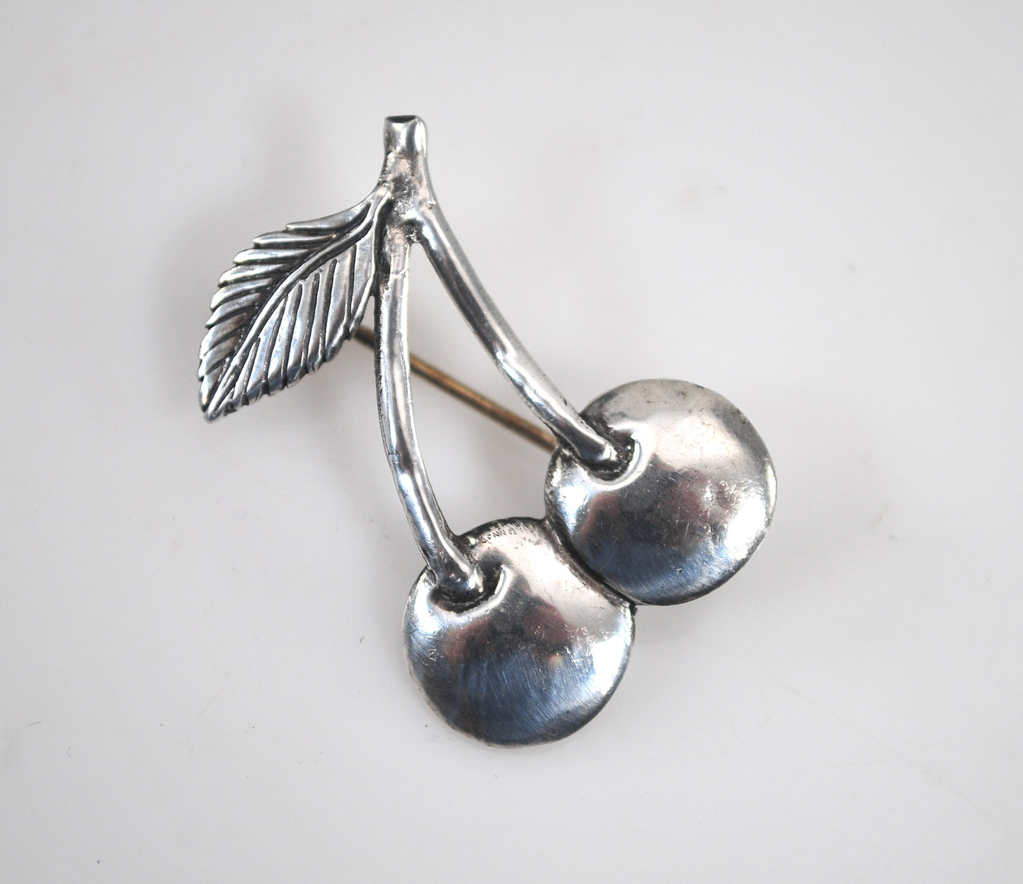 Mary Engelbreit Sterling Silver Cherries Pin