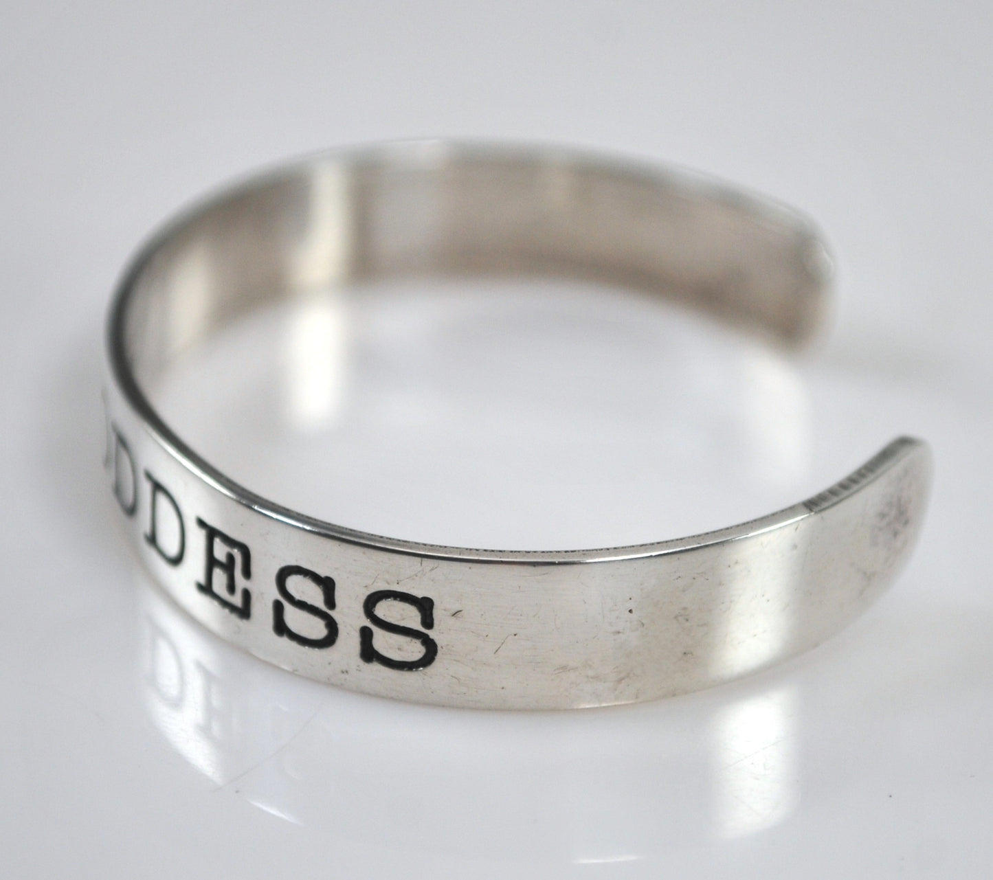 Sterling Silver Hand & Hammer Barn Goddess Cuff Bracelet