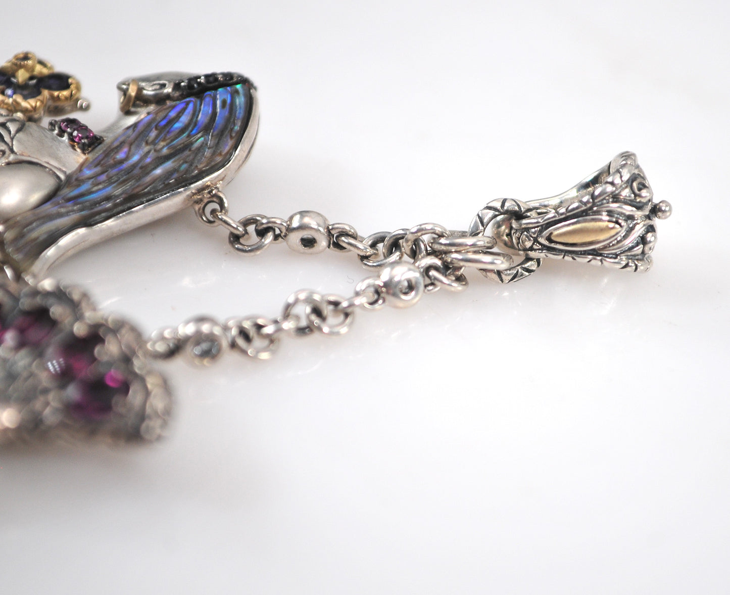 Barbara Bixby Sterling Silver 18K Gold Mermaid Enhancer Pendant