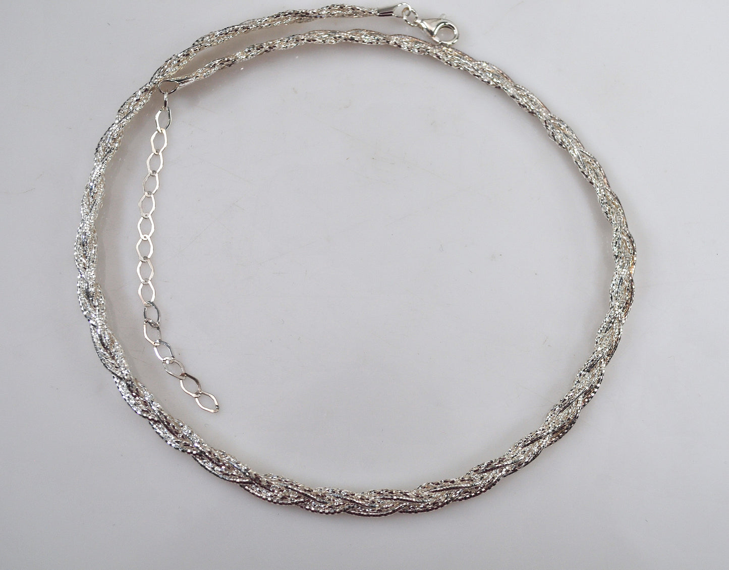 925 Italy Braided Necklace