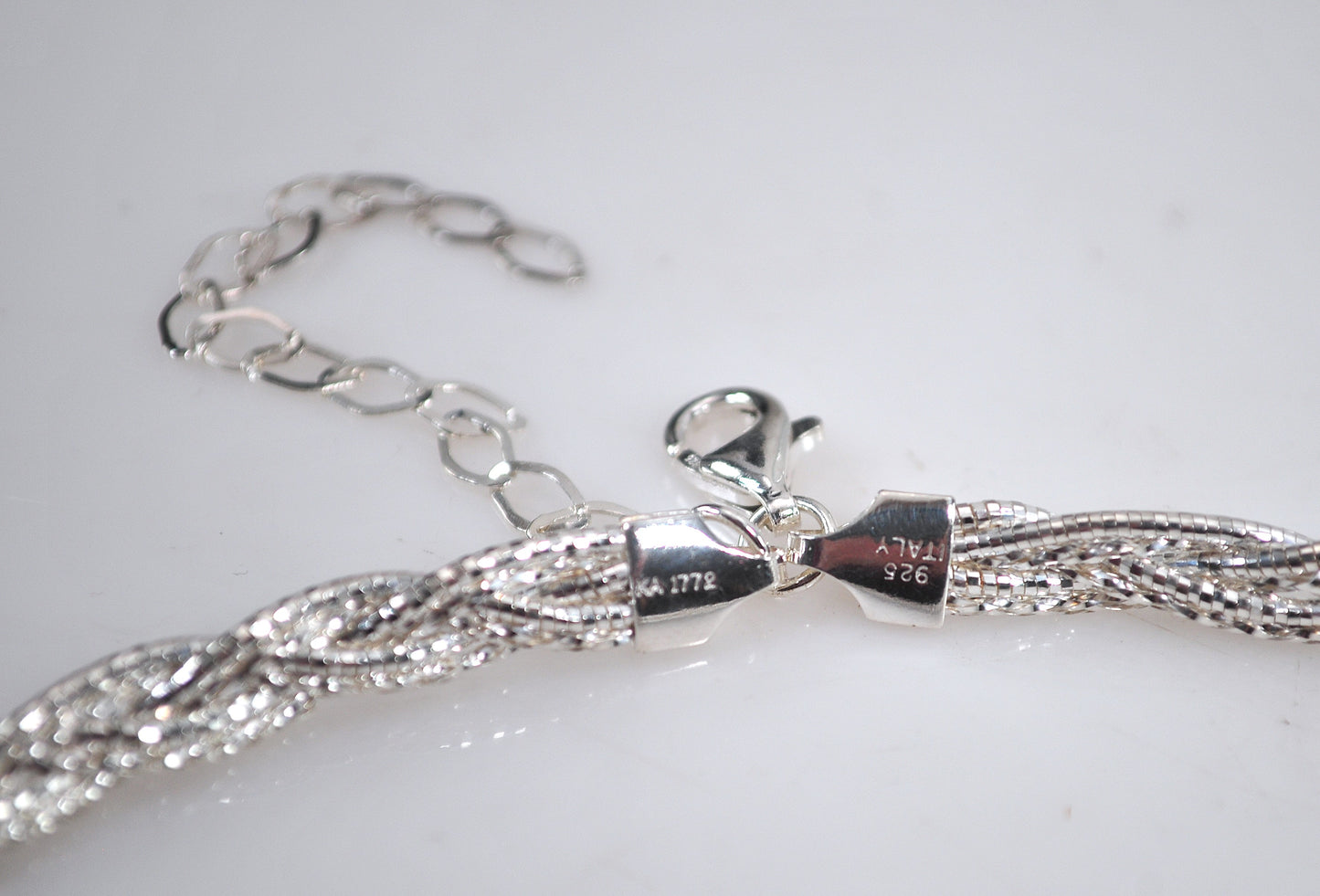 925 Italy Braided Necklace