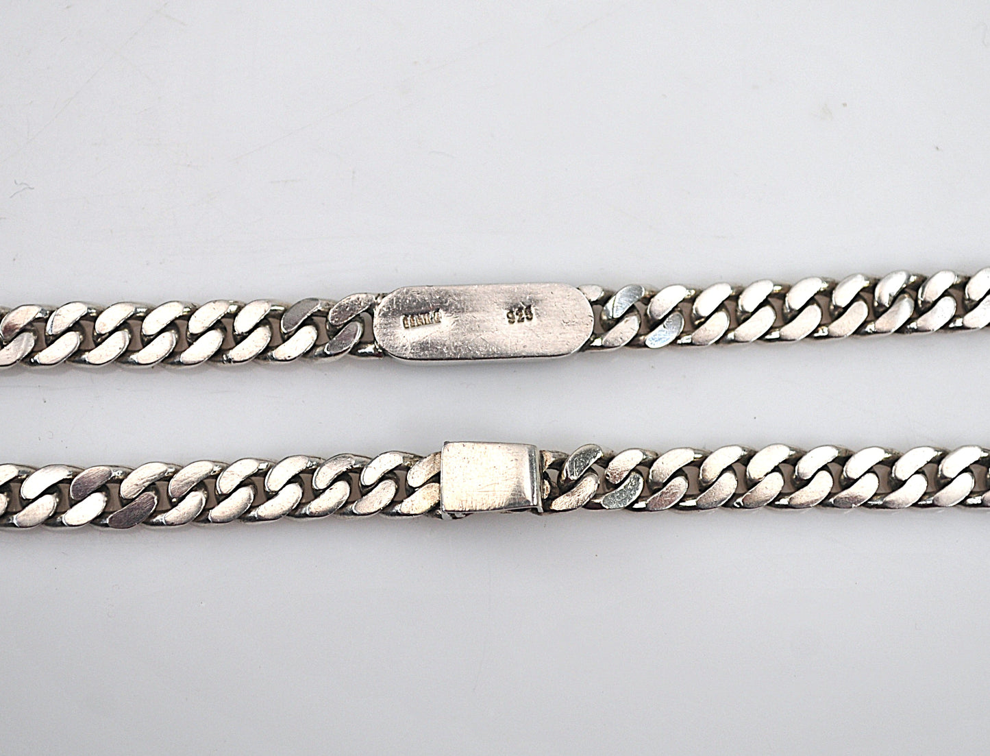 Signed Sterling Silver Black Onyx Choker Necklace