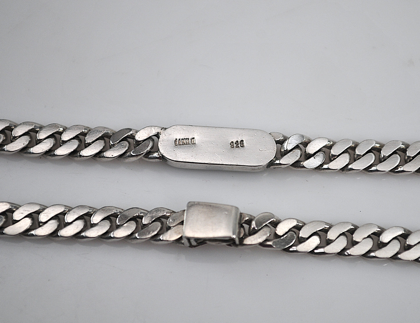 Signed Sterling Silver Black Onyx Choker Necklace