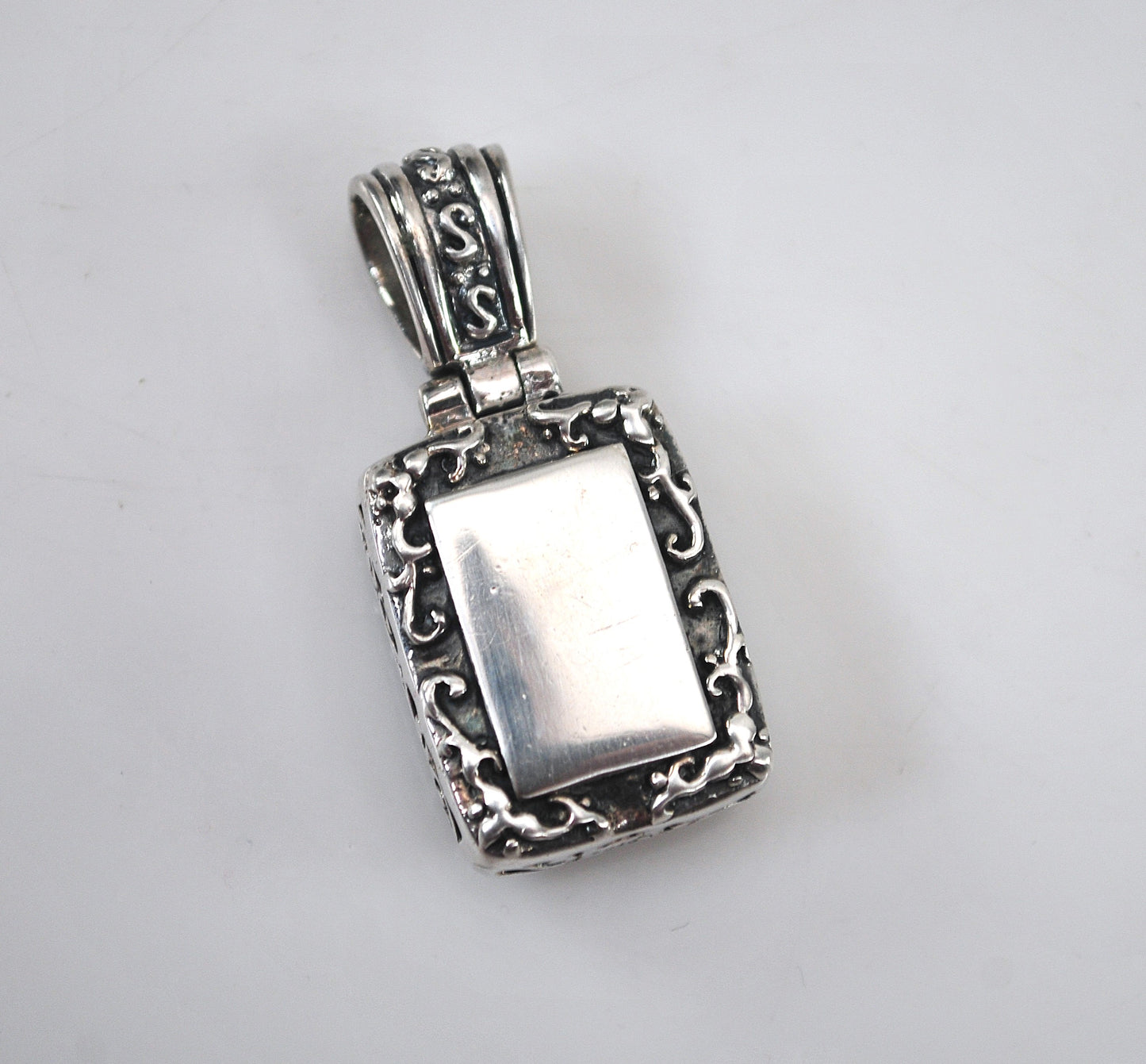 Reversible Sterling Silver Abalone Pendant