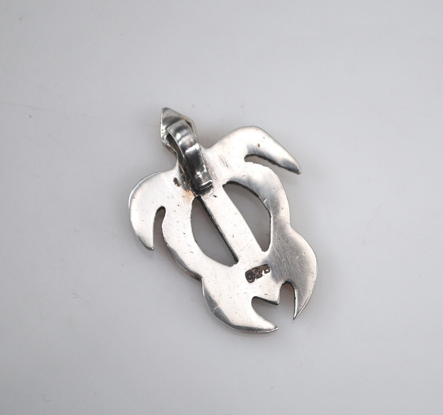 Sterling Silver Hawaiian Honu Sea Turtle Pendant