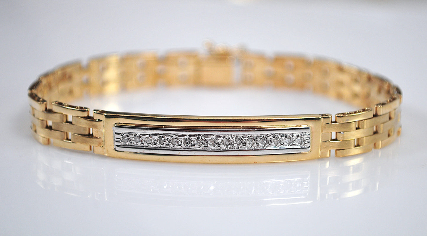 14K Gold Diamond Bracelet