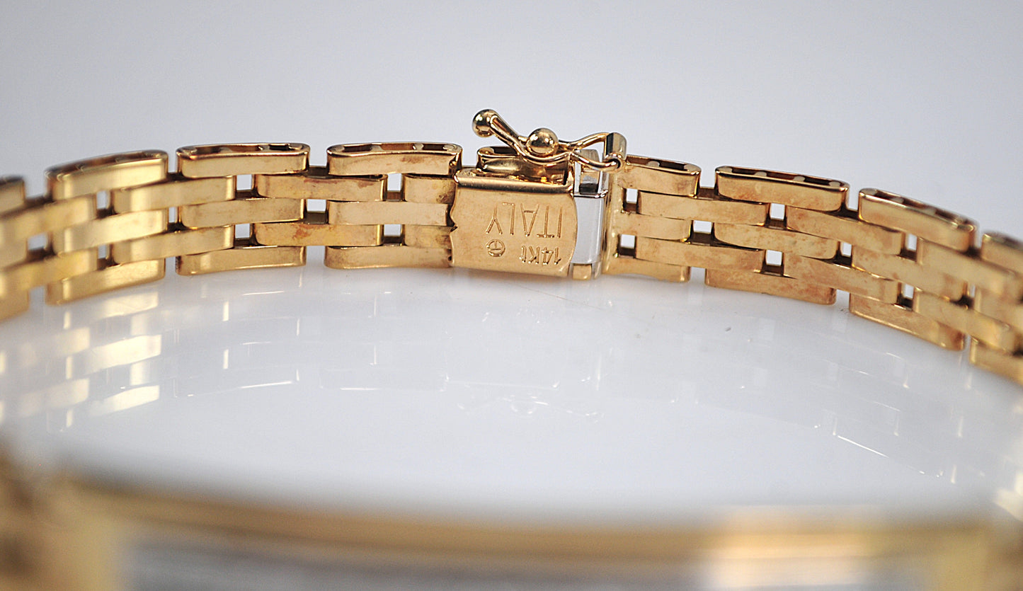 14K Gold Diamond Bracelet