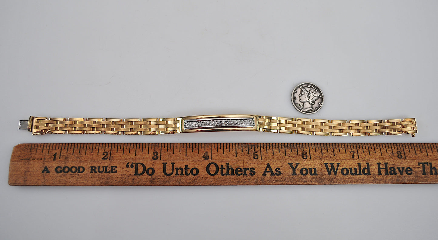 14K Gold Diamond Bracelet