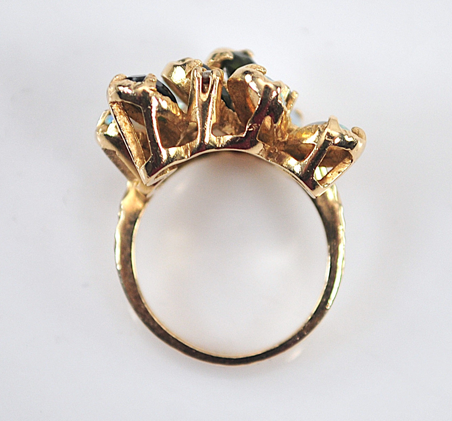 14K Gold Opal Statement Ring