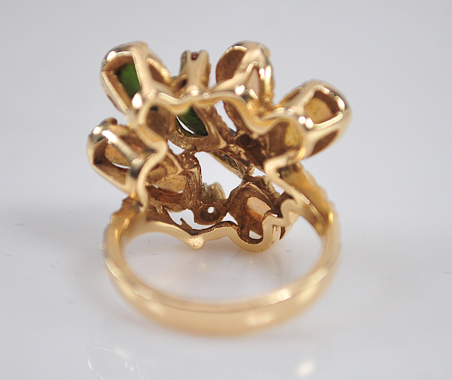 14K Gold Opal Statement Ring