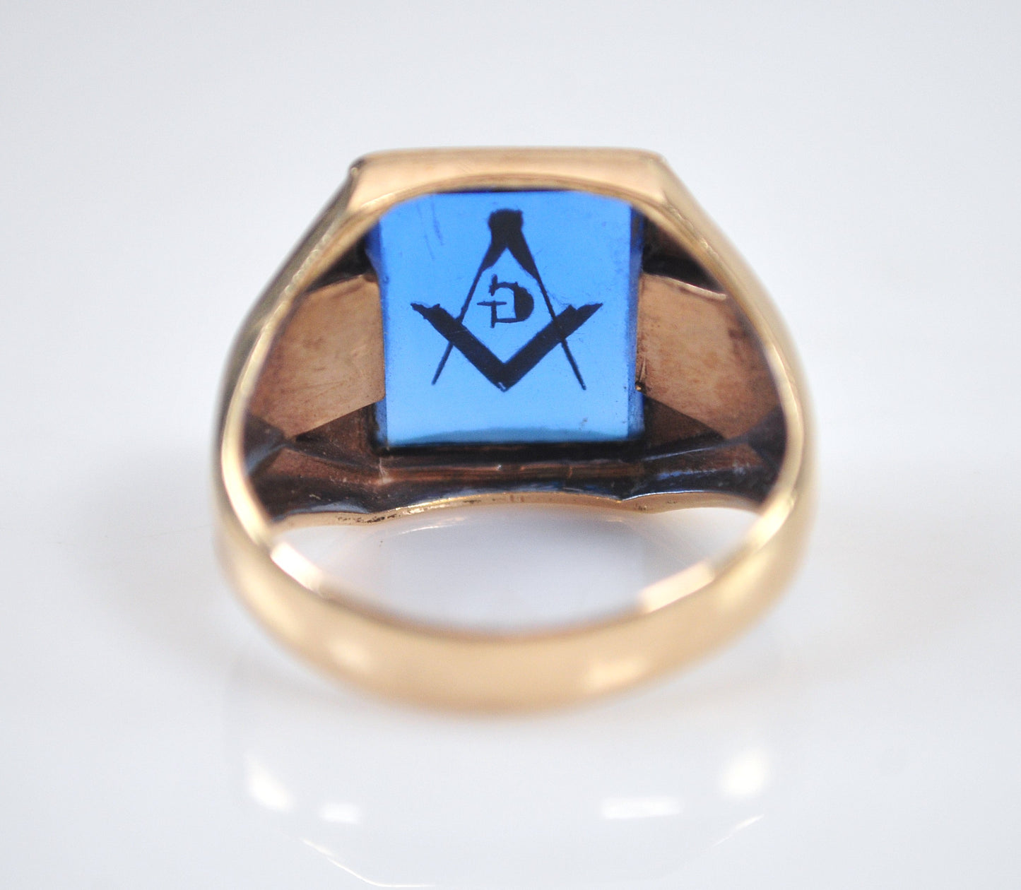 Vintage 10K Gold Masonic Ring