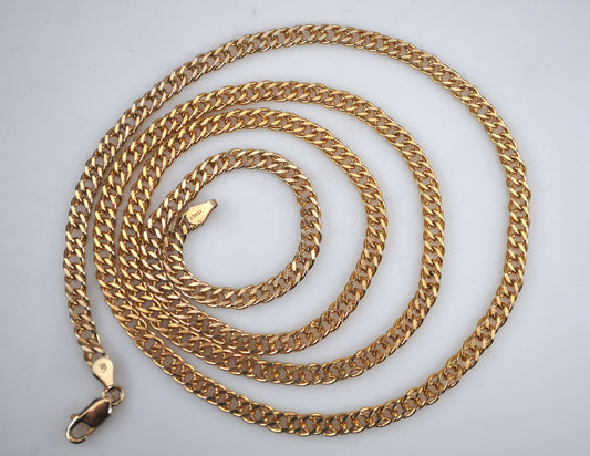 30 inch 925 Italy Curb Chain Necklace