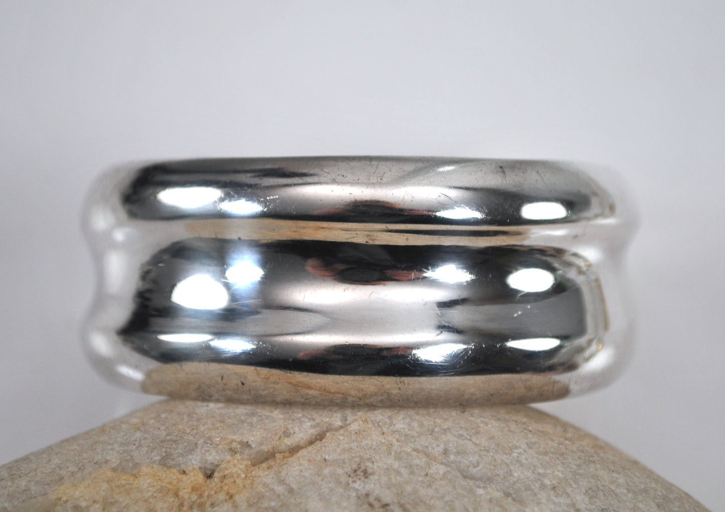 Taxco Sterling Silver Wide Cuff Bracelet