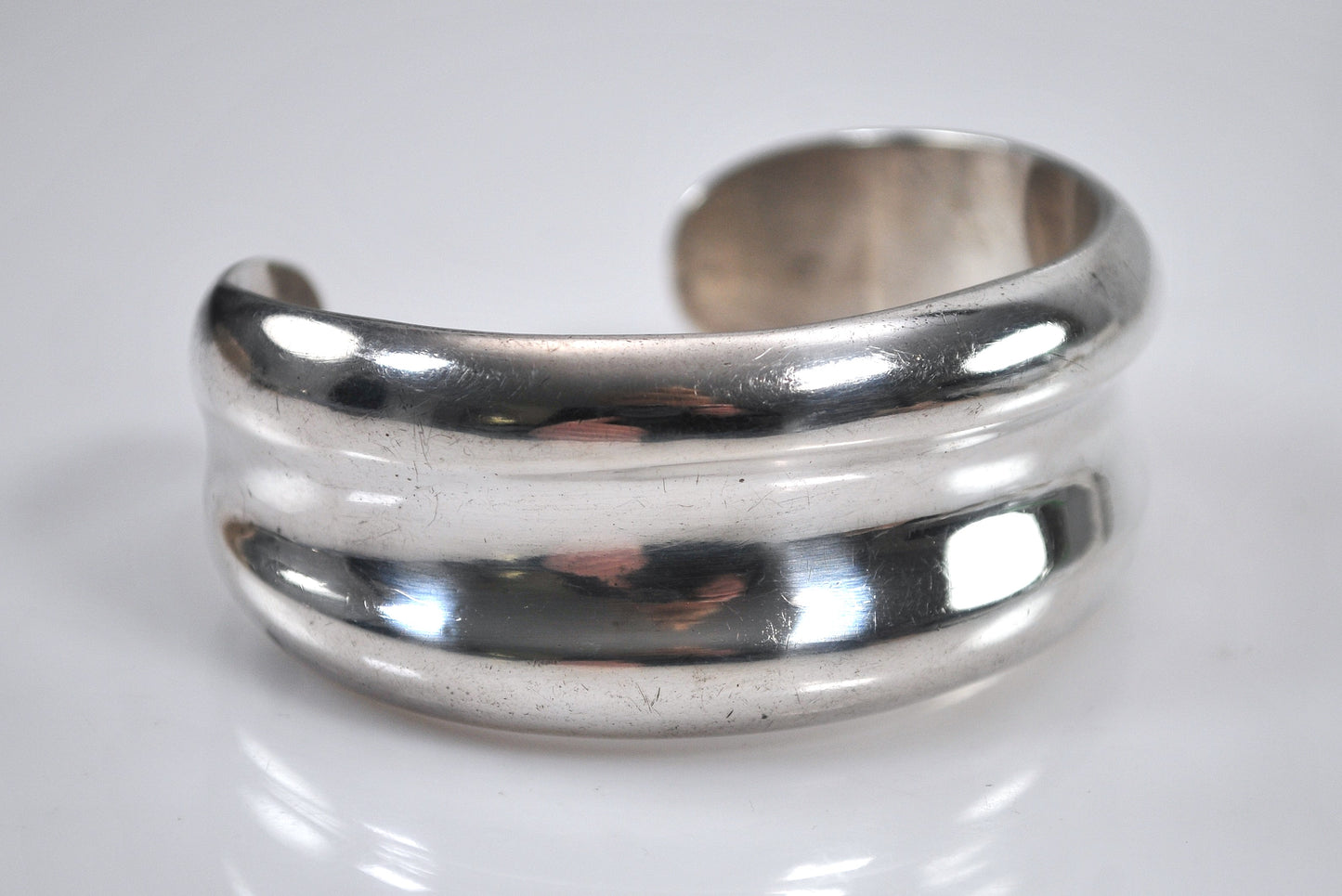 Taxco Sterling Silver Wide Cuff Bracelet
