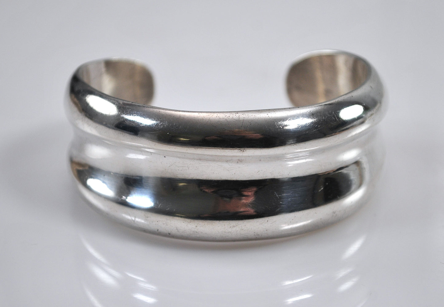 Taxco Sterling Silver Wide Cuff Bracelet