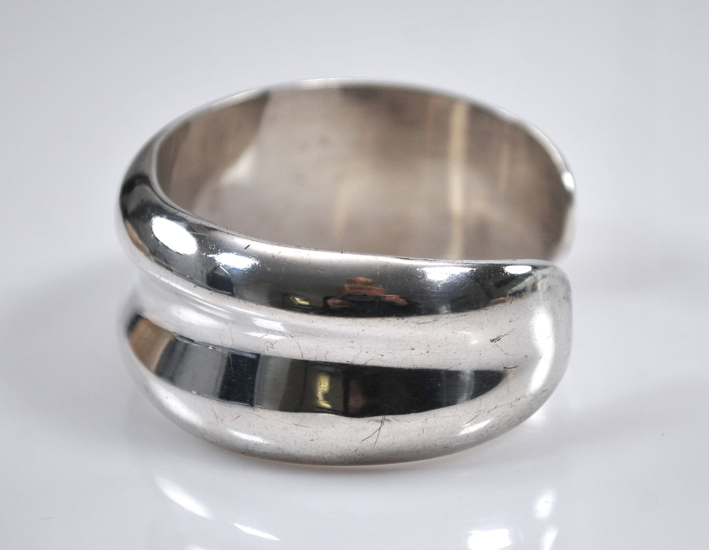 Taxco Sterling Silver Wide Cuff Bracelet