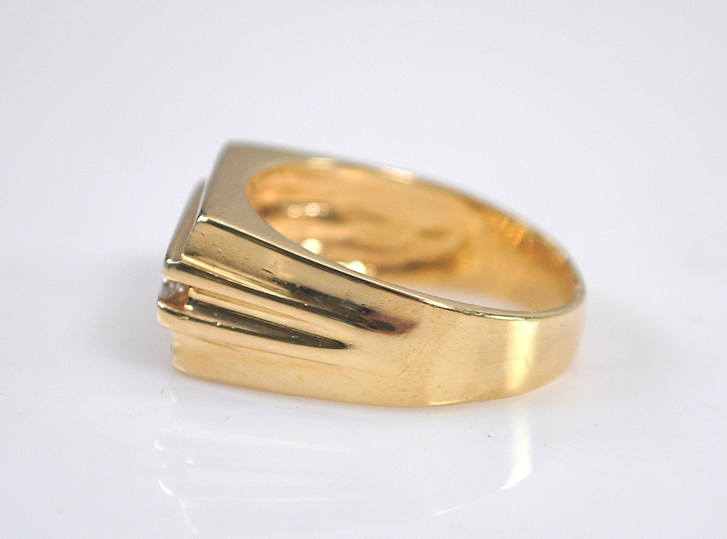 14K Gold Men's Diamond Ring