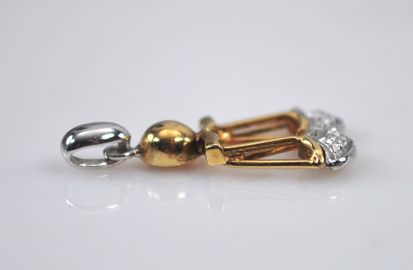 18K Gold Vicenza Diamond Scales Pendant or Charm