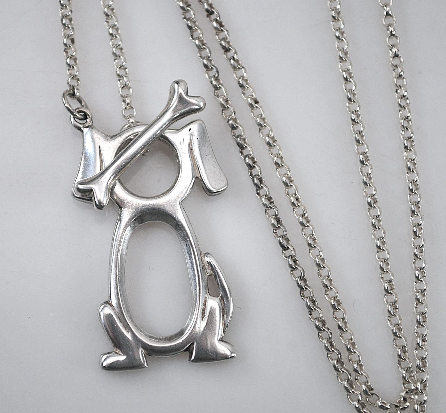 Shube Sterling Silver Toggle Dog Necklace