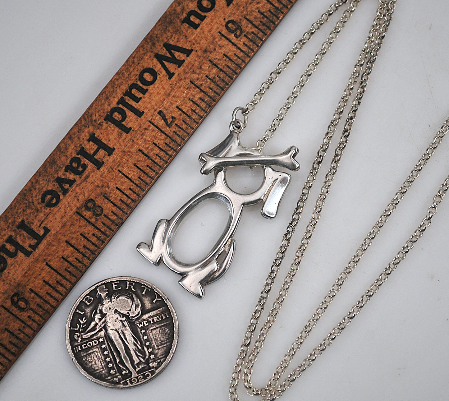 Shube Sterling Silver Toggle Dog Necklace