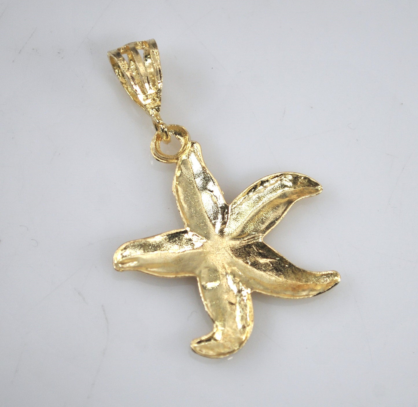 14K Gold Starfish Pendant