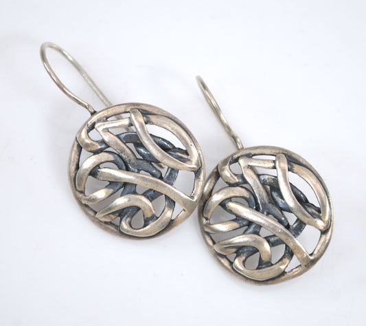Silpada Sterling Silver Intertwined Celtic Earrings