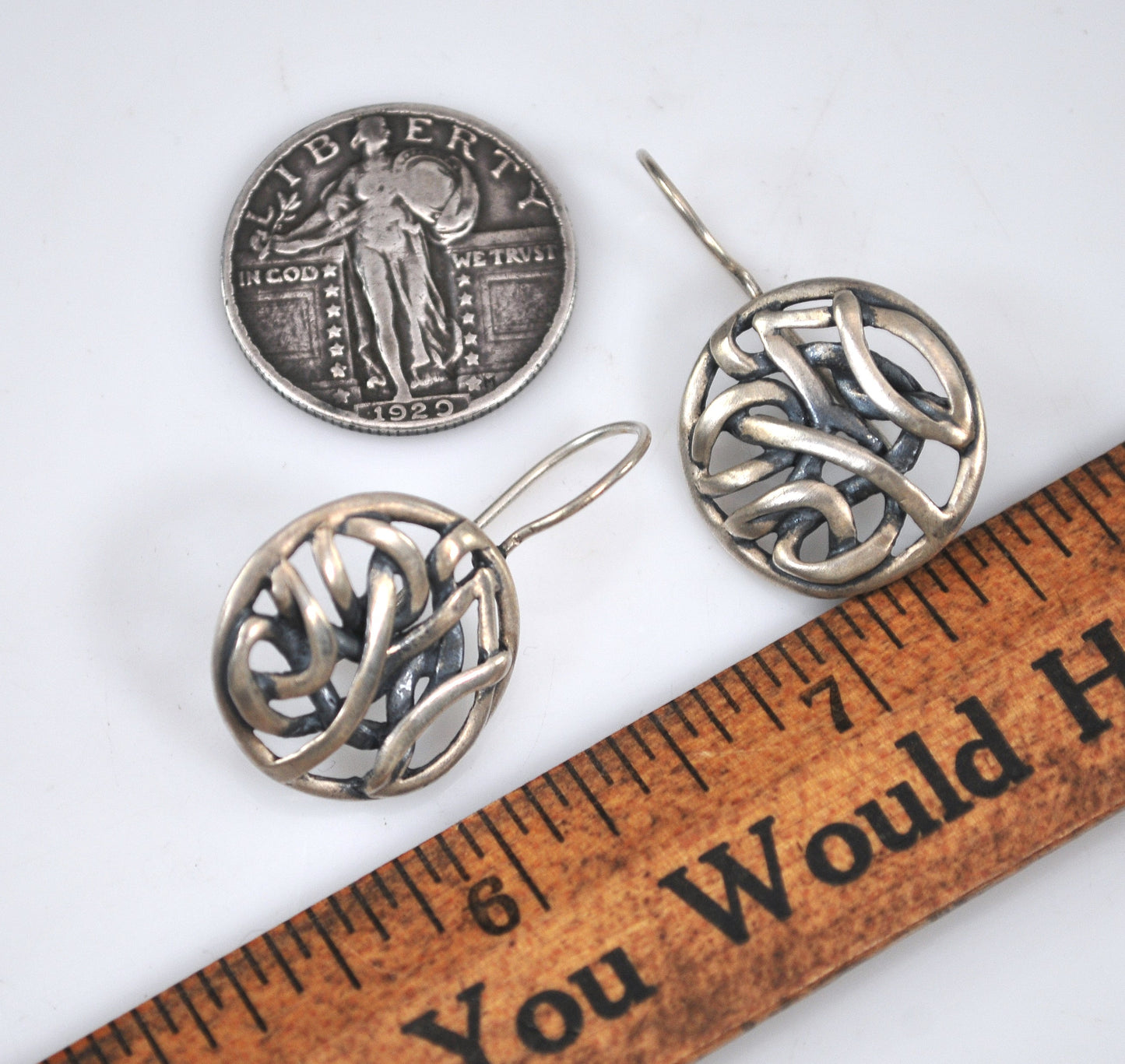 Silpada Sterling Silver Intertwined Celtic Earrings