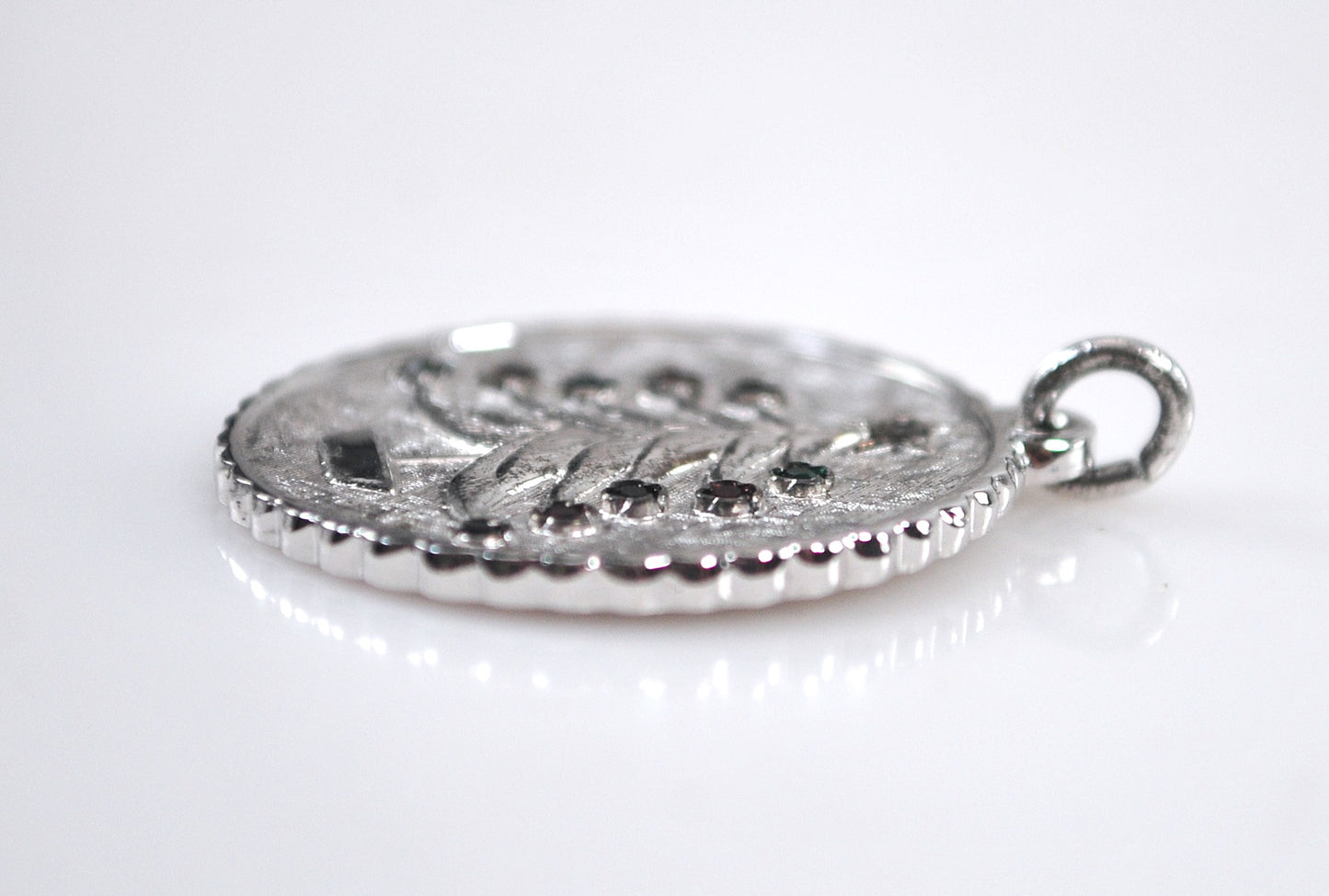 Vintage Sterling Silver Christmas Tree Pendant Charm