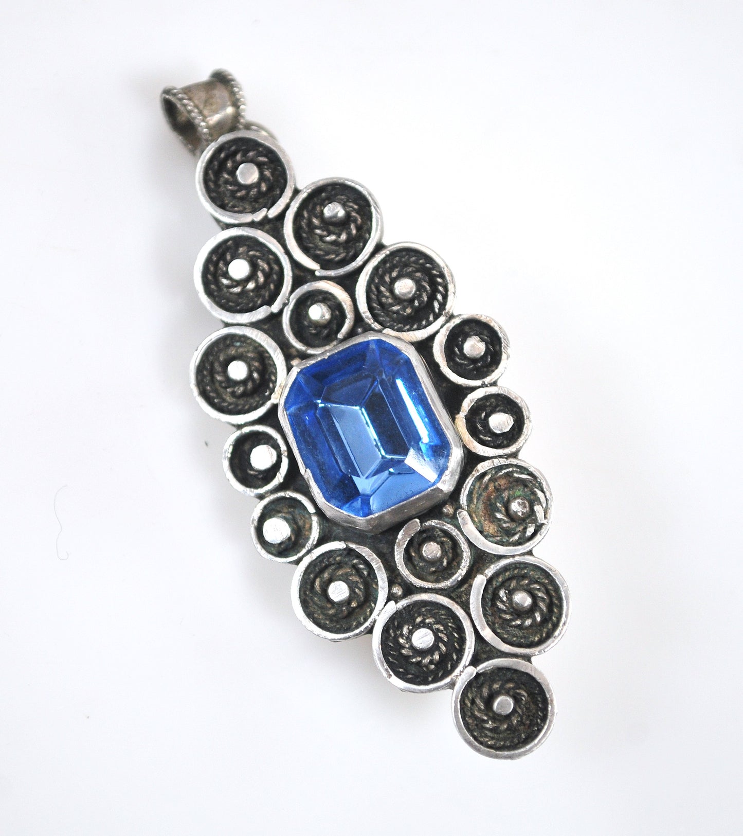 Handmade Sterling Silver Jerusalem Brooch Pendant