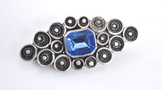 Handmade Sterling Silver Jerusalem Brooch Pendant