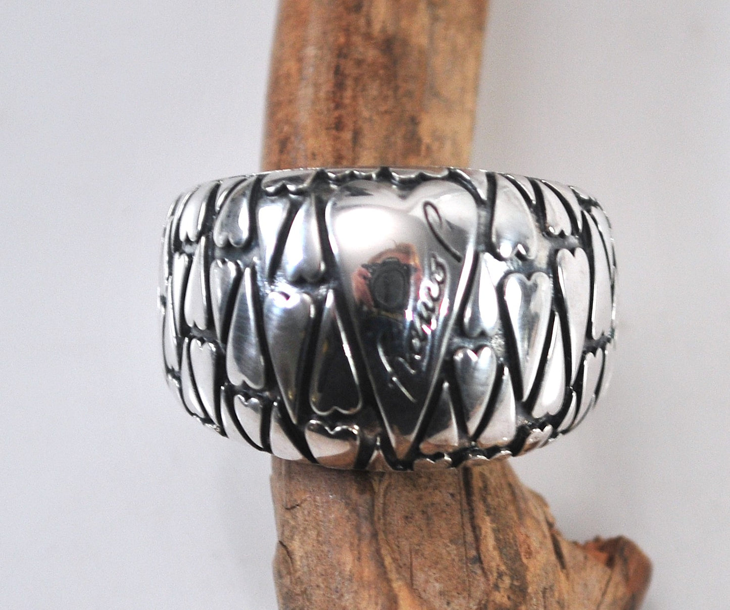 Franco Pianegonda Sterling Silver Heart Ring